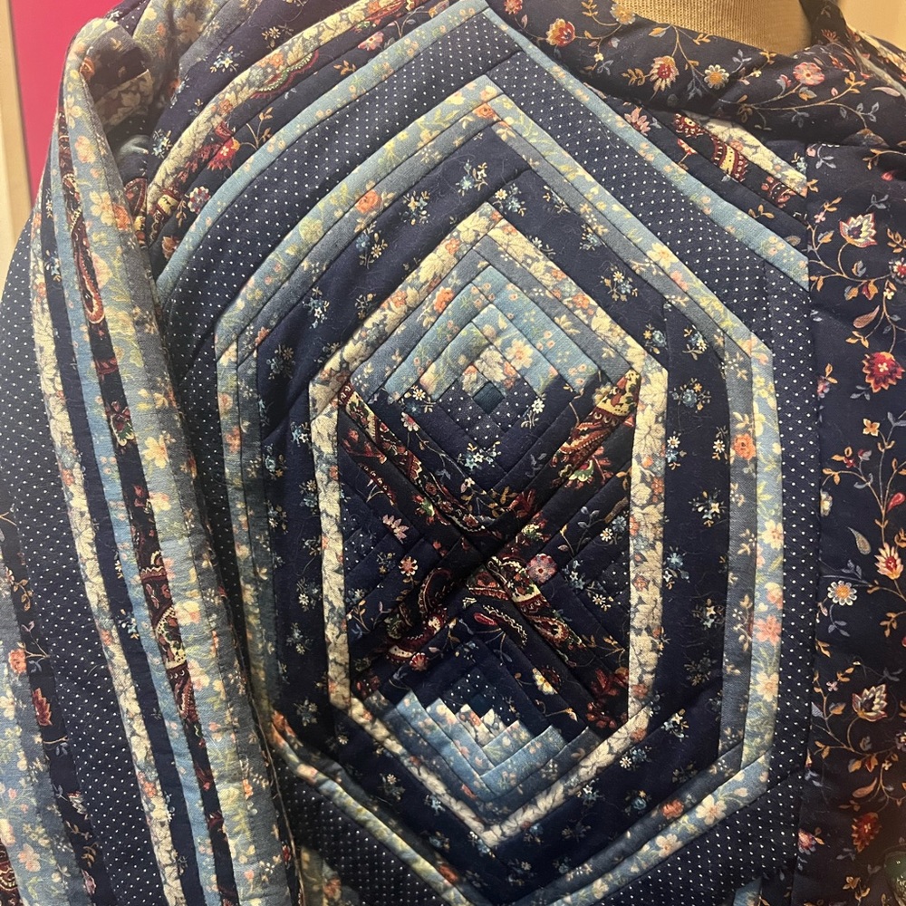 Blue Quilted Jacket - image 7